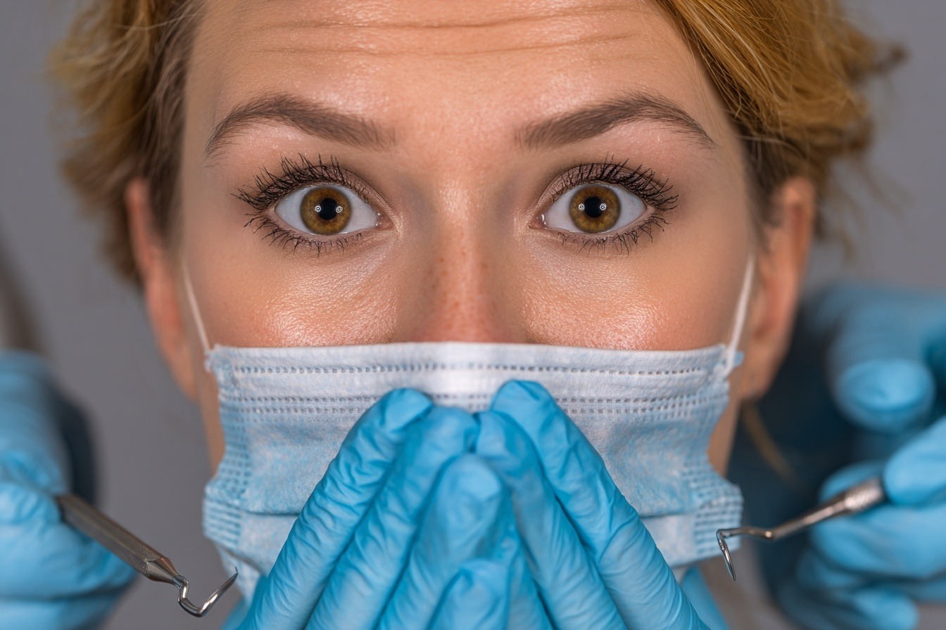 Paciente tranquilo en la clínica dental Arat Klinika en Eibar